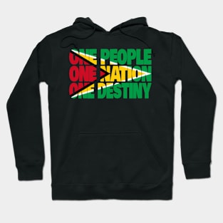 Guyana Motto Flag Hoodie